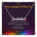 Custom Name Necklace with Birthstone - Proudly You