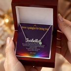 Custom Name Necklace with Birthstone - Proudly You